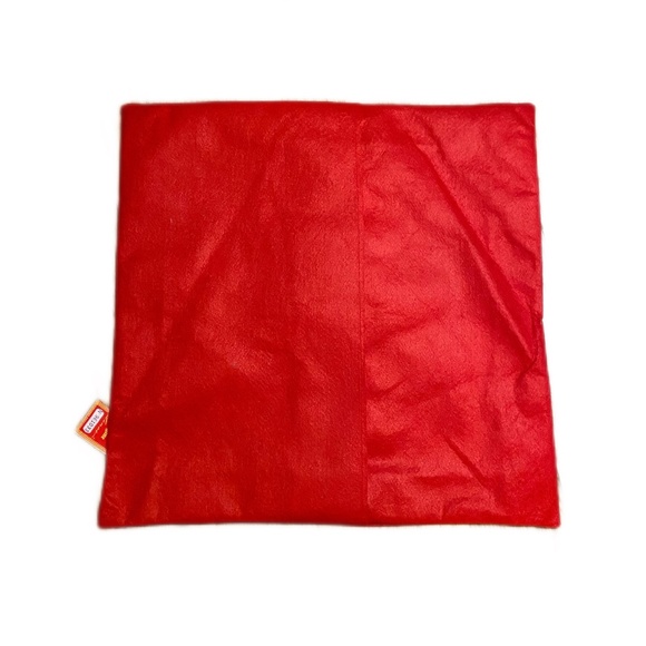 Vintage Lenci Italy Felt Appliqué Pillow Cover Red Girl Design 20”x20” - Picture 7 of 7